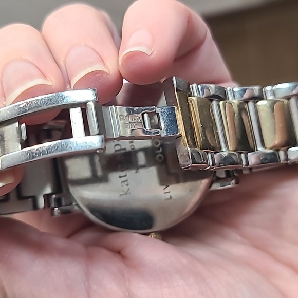 Kate Spade ladies watch New York Gramercy Grand Gold & Silver band - Picture 4 of 4